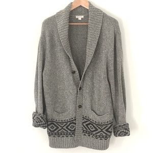 Men’s Grey Sweater Cardigan